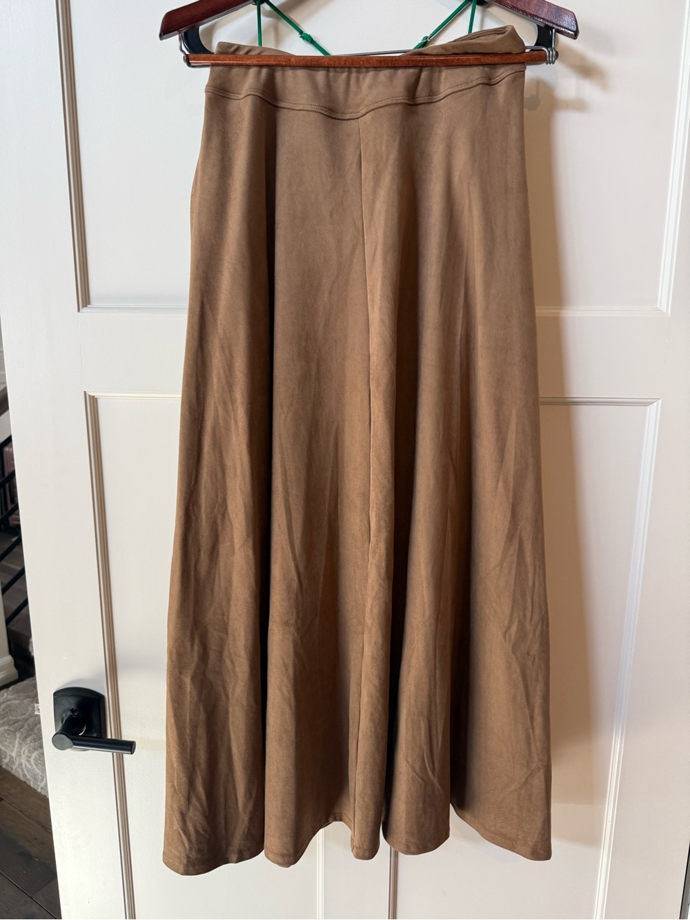 HALARA Tan A-Line Maxi Skirt